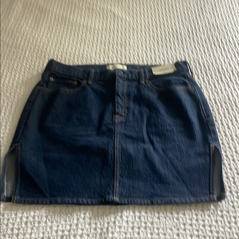 Abercrombie & Fitch Blue Mini Skirt Casual Night Out